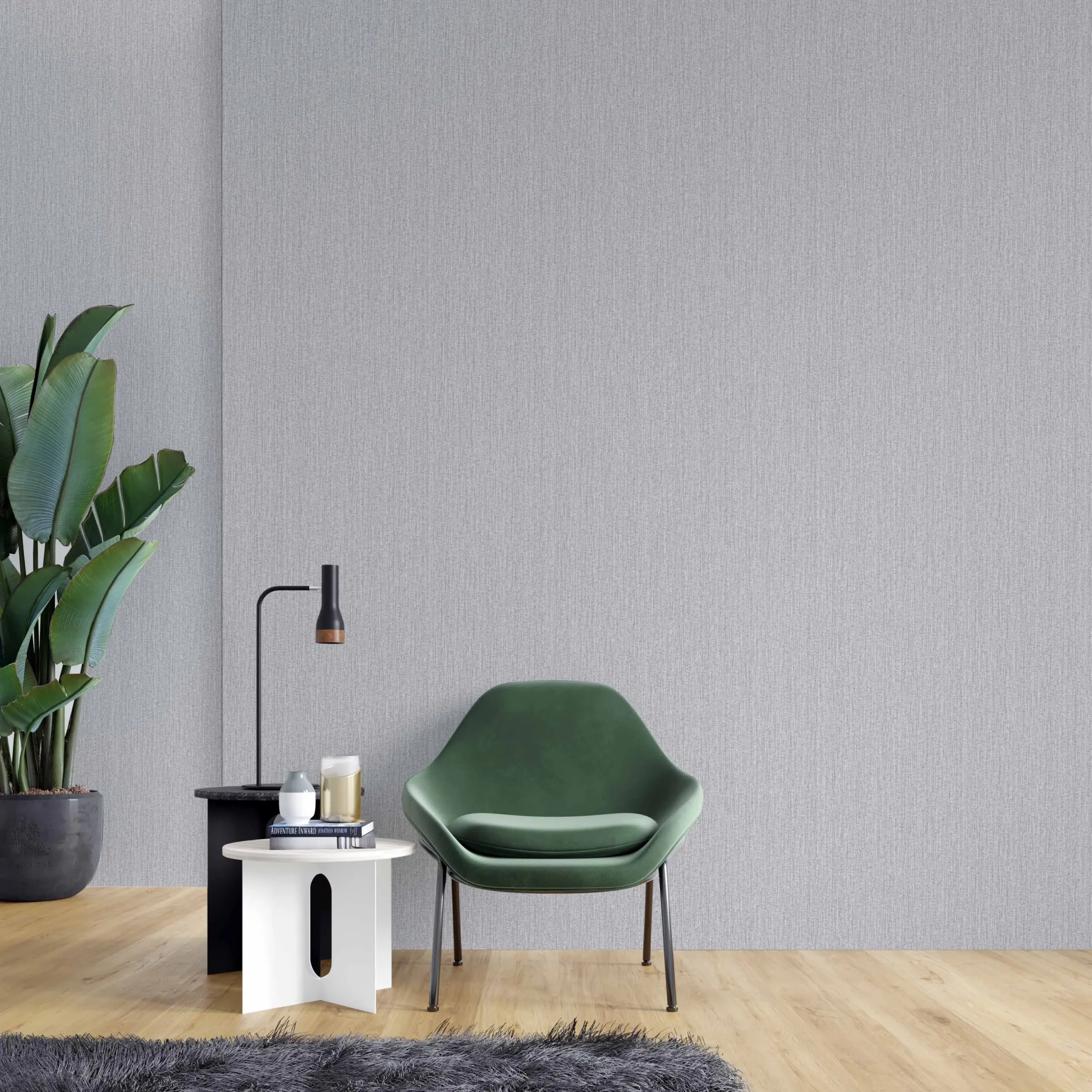 Gray Embossed Wallpaper – Neutral Sophistication (1302-3)