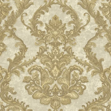 Cream Embossed Seyyah Adawall Wallpaper 1303-3