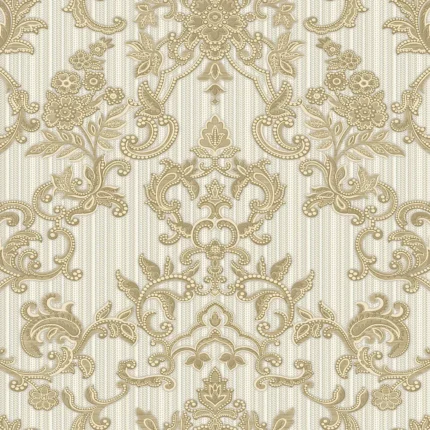 Cream Embossed Seyyah Adawall Wallpaper 1305-1