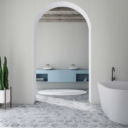 Gray Embossed Wallpaper – Washable Sophistication (1307-2)