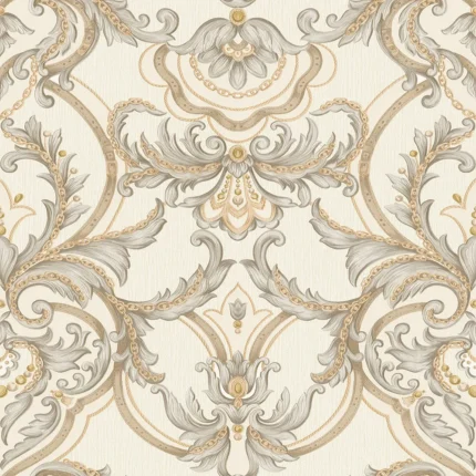 Beige Embossed Seyyah Adawall Wallpaper 1308-2