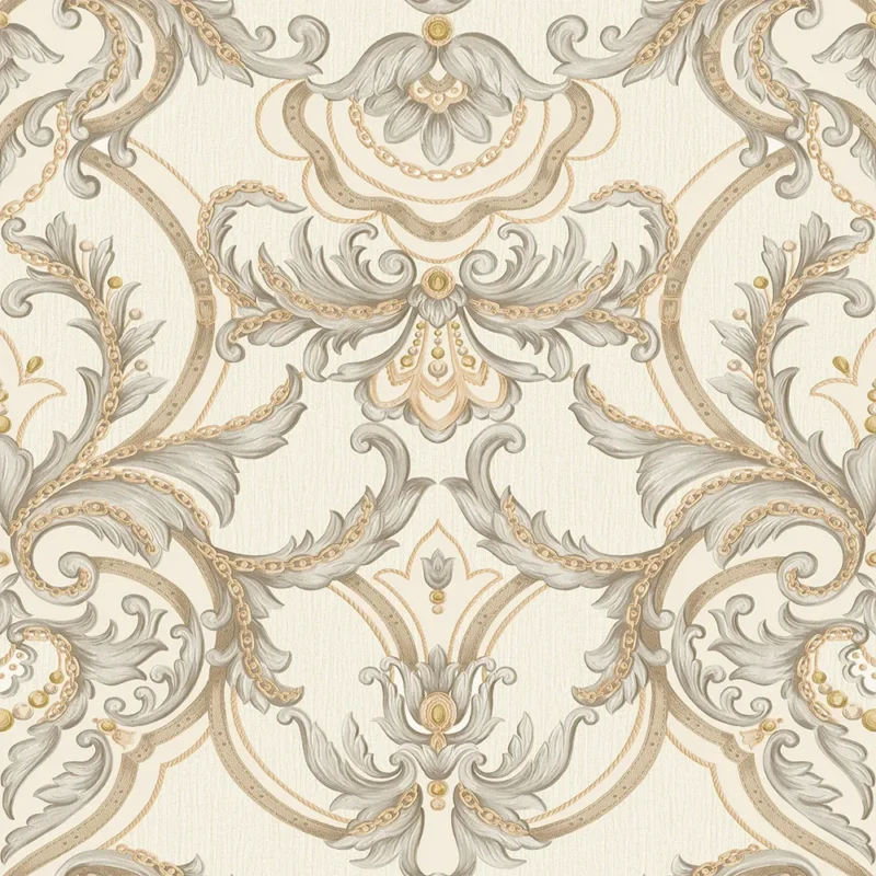Beige Embossed Seyyah Adawall Wallpaper 1308-2
