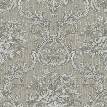 Gray Embossed Seyyah Adawall Wallpaper 1310-4