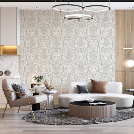 Gray Embossed Wallpaper – Glittering Vivid (1312-1)
