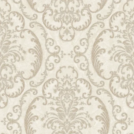 Cream Embossed Seyyah Adawall Wallpaper 1312-2