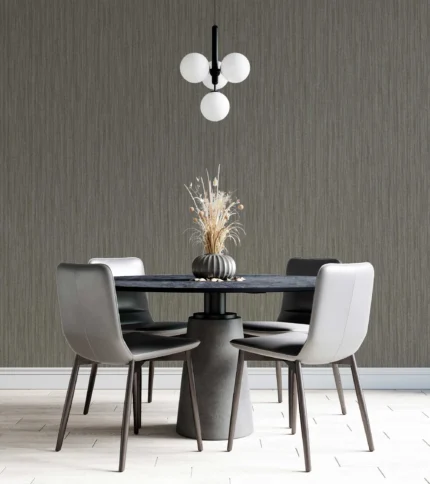 Gray Embossed Wallpaper – Glitter Accents (1313-3)