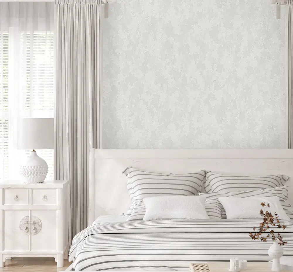 White Embossed Wallpaper – Sparkling Glitter (1402-1) White Embossed Wallpaper – Sparkling Glitter (1402-1)