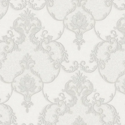 White Embossed Dante Adawall Wallpaper 1403-2
