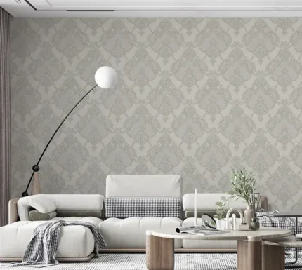 Beige Embossed Wallpaper – Sparkling Glamour (1403-4)