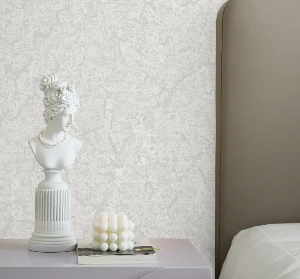 White Embossed Wallpaper – Textured Shimmering (1406-2) White Embossed Wallpaper – Textured Shimmering (1406-2)