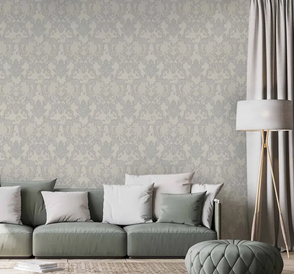 Cream Embossed Wallpaper – Quilted Texture (1411-3)