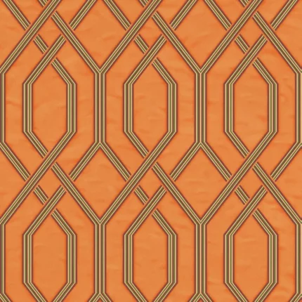 Orange Embossed Vera Adawall Wallpaper 1502-4