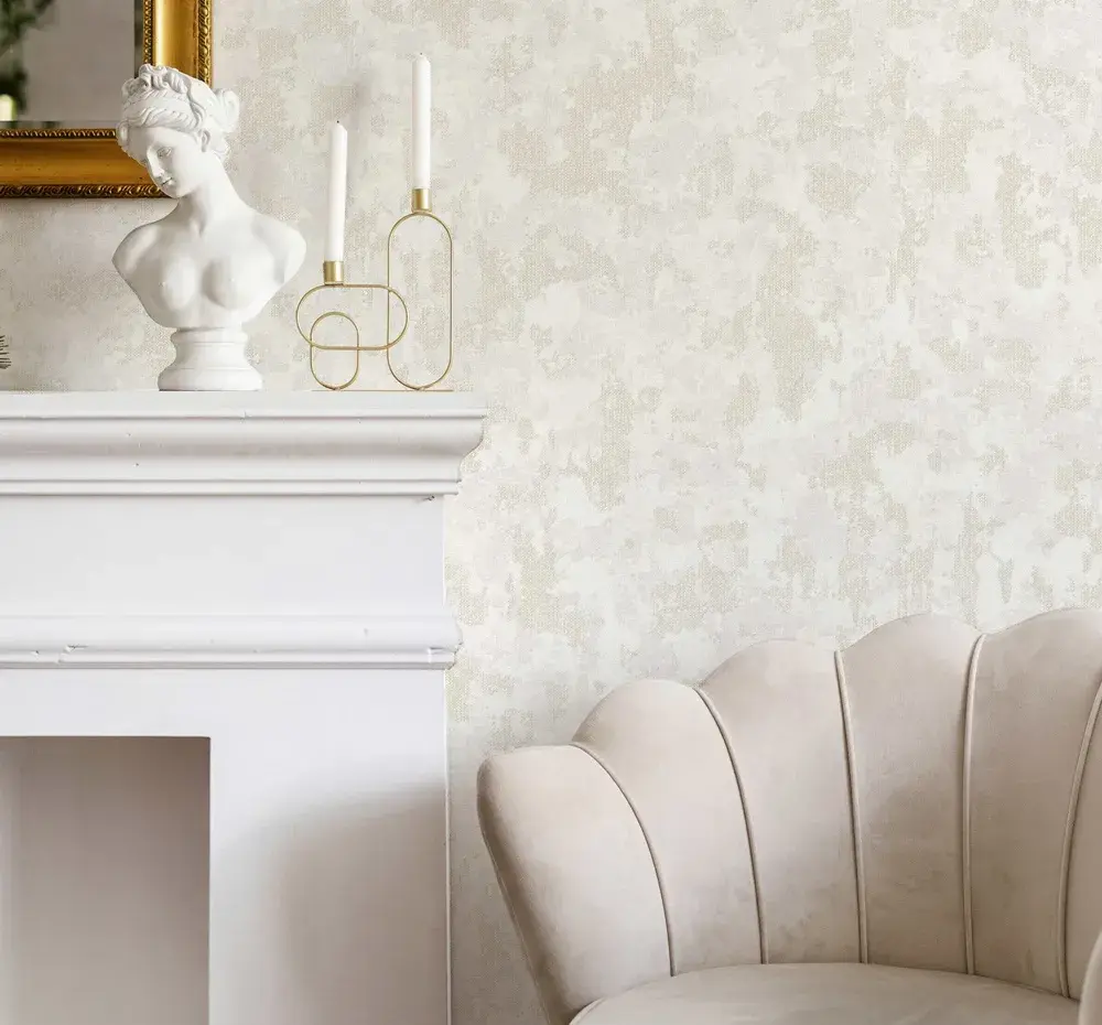 White Embossed Wallpaper – 3D Textured (1504-1) White Embossed Wallpaper – 3D Textured (1504-1)