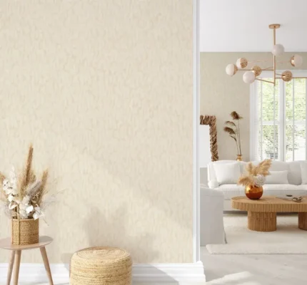 Cream Embossed Wallpaper – Metallic Glamour (1510-2)
