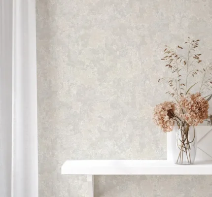 Beige Embossed Wallpaper – 3D Rustic (1513-1)
