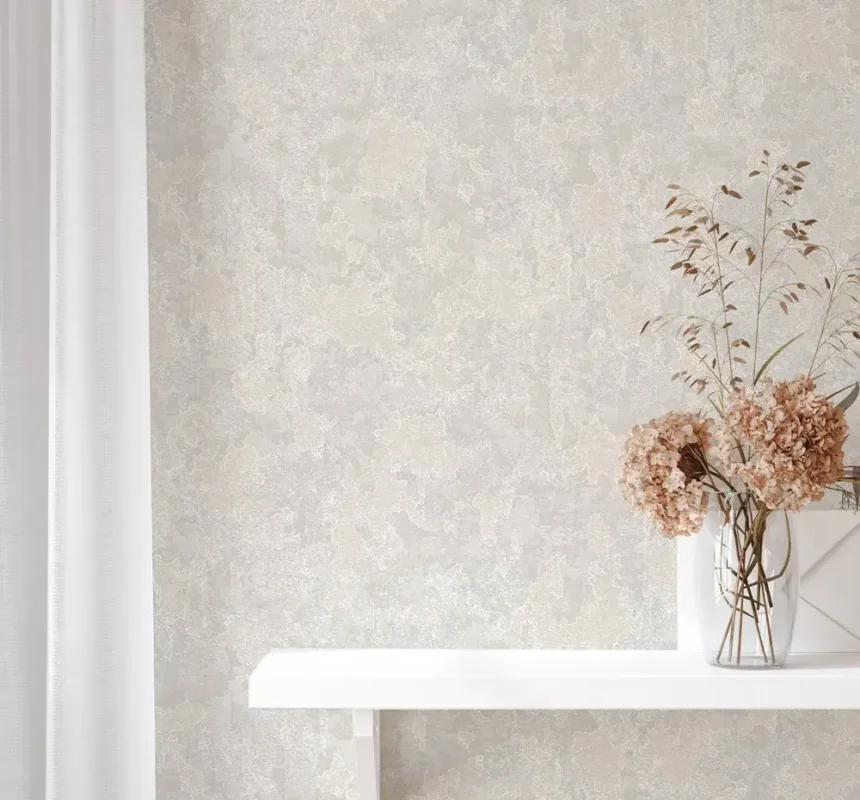 Beige Embossed Wallpaper – 3D Rustic (1513-1)