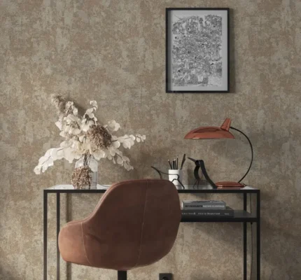 Beige Embossed Wallpaper – 3D Textured (1513-3)