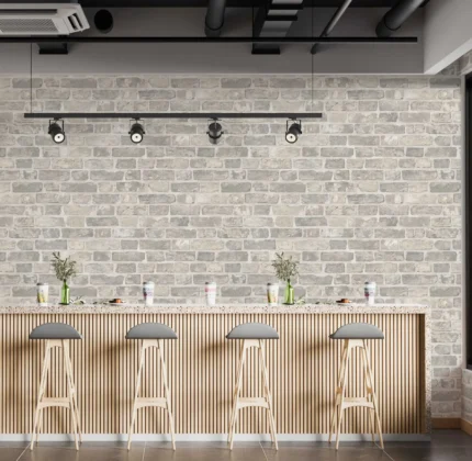Gray Embossed Wallpaper – 3D Texturing (23104-2)