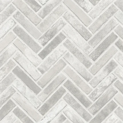 White Embossed Roka Adawall Wallpaper 23105-1