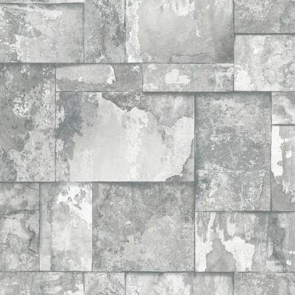 Gray Embossed Roka Adawall Wallpaper 23106-1