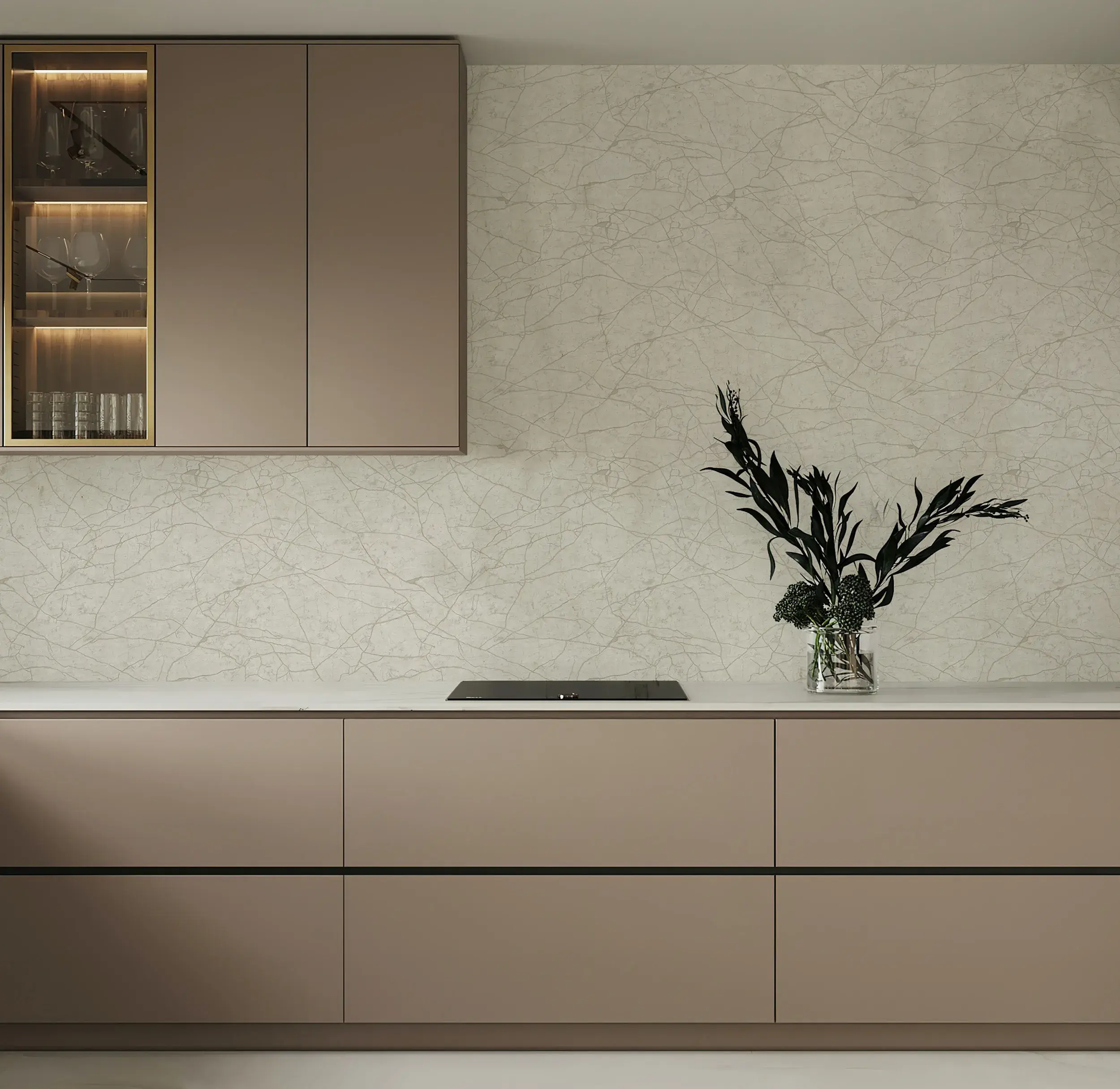Beige Embossed Wallpaper – Marble Vein (23107-2) Beige Embossed Wallpaper – Marble Vein (23107-2)