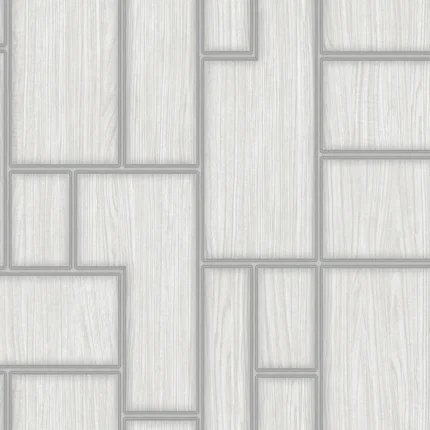 White Embossed Roka Adawall Wallpaper 23108-1