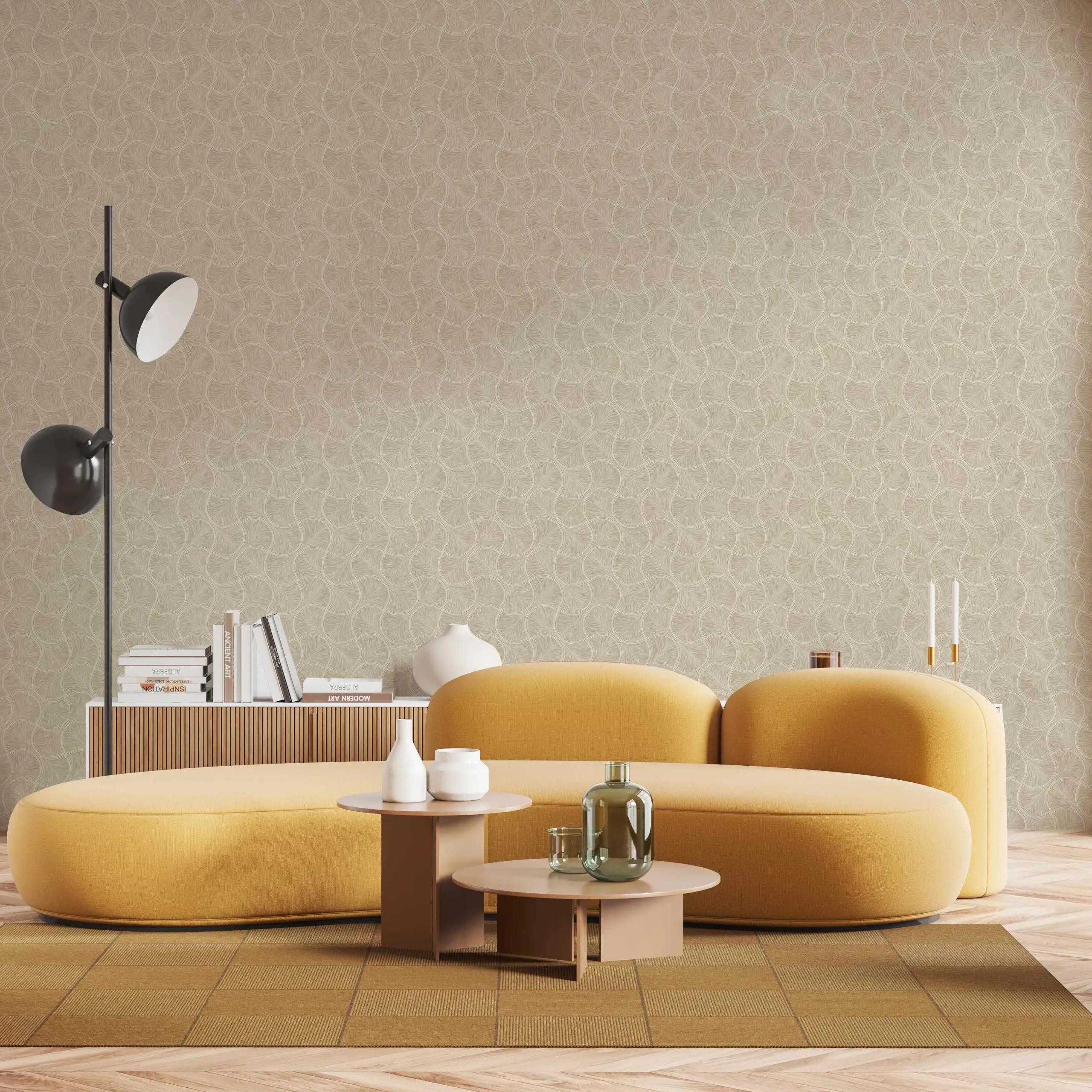 Beige Embossed Wallpaper – Timeless Elegance (23201-3) Beige Embossed Wallpaper – Timeless Elegance (23201-3)
