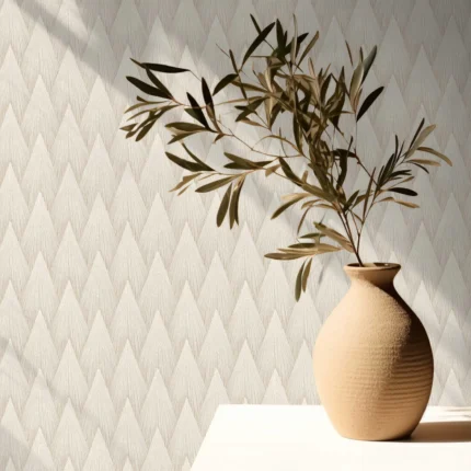 Beige Embossed Wallpaper – 3D Textured (23202-3)