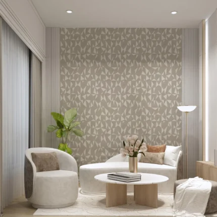 Gray Embossed Wallpaper – 3D Textures (23204-2)