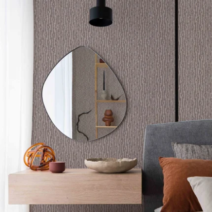 Gray Embossed Wallpaper – 3D Reflection (23205-5)