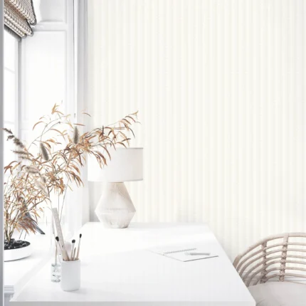Cream Embossed Wallpaper – Chevron Basket (23206-1)