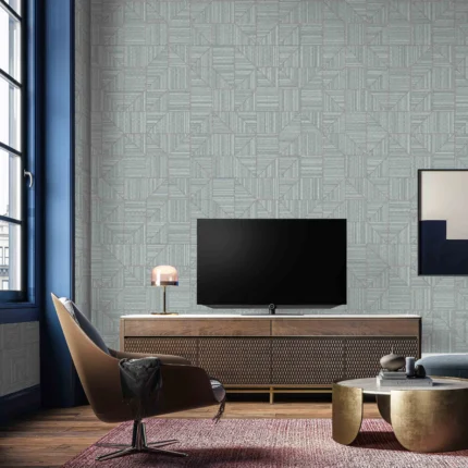 Gray Embossed Wallpaper – Understated Elegance (23209-5)